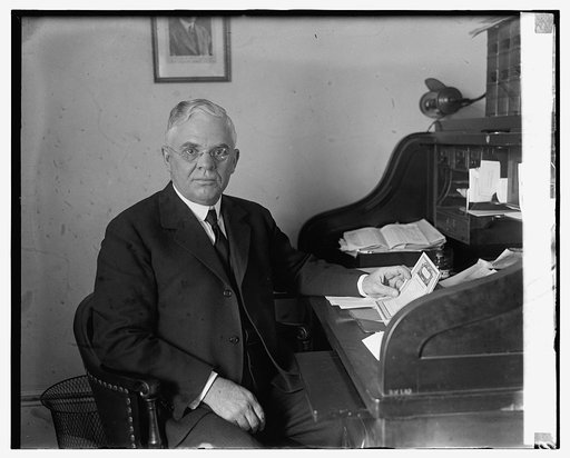 Senator-elect Chas. S. Dineen of Ill. at his desk, 2/3/25