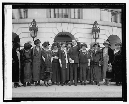 Reps. of 16 Natl. Women's patriotic groups at W.H.