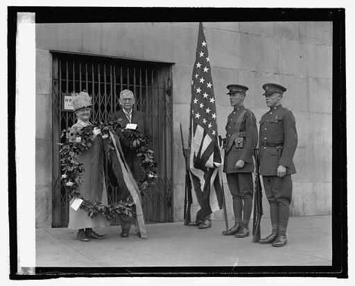 Mrs. Eli A. Halmick & M.F. Finley at Monument, 2/23/25