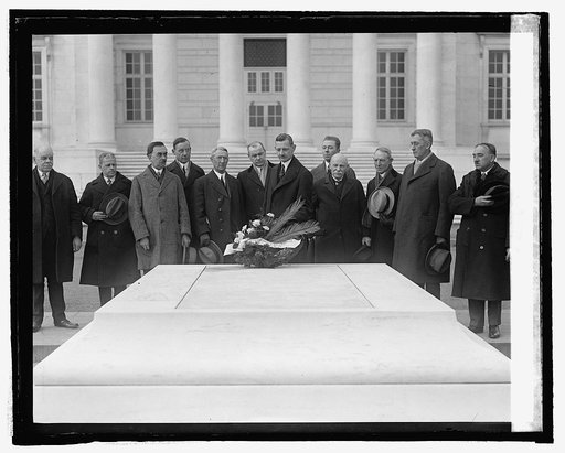 Wm. M. Coffine and Sons of Veterans at Tomb of Un. Soldier, [2/16/25