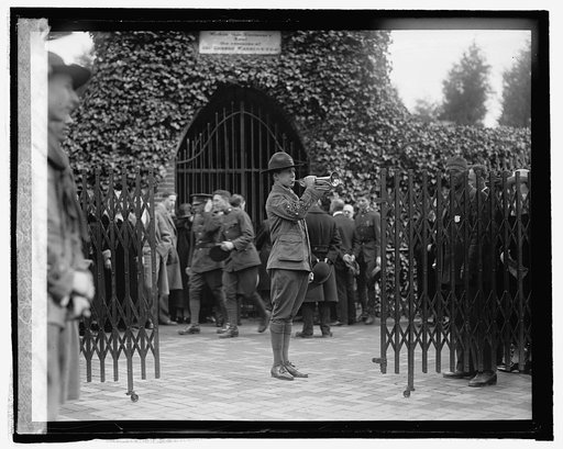 Boy scouts at Mt. Vernon (bugler leverton), [2/23/25