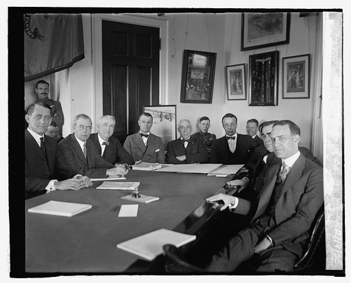 Gen. Mitchell and Theo. Roosevelt before Aircraft Com. of House, 2/18/25