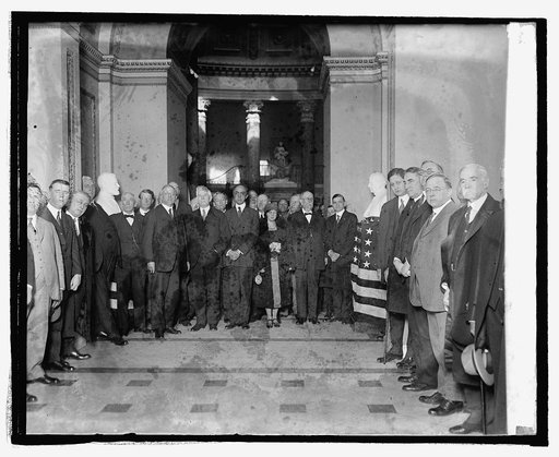 Unveiling of busts of Champ Clark and Rep. J.R. Mann at Captiol, 2/28/25