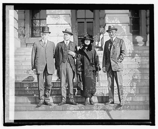 F.E. Warren, J.B. Kendrick, Mrs. Ross, & R.D. Carey, 4 Govs. of Wyo., [3/3/25