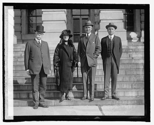 F.E. Warren, Mrs. Ross, R.D. Carey, & J.B. Kendrick (4 govs. of Wyo.), 3/3/25