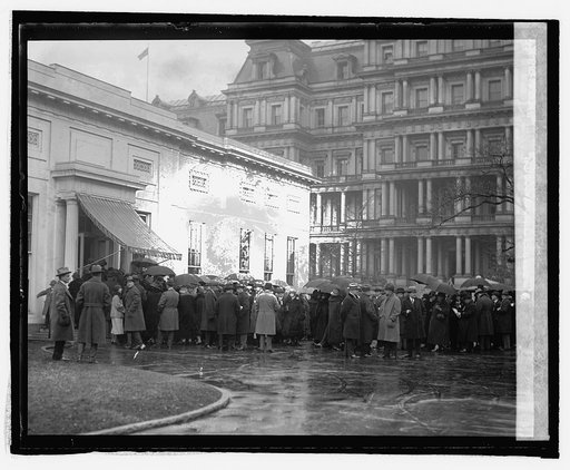 Crowd at W.H. day after Inauguration, 3/5/25