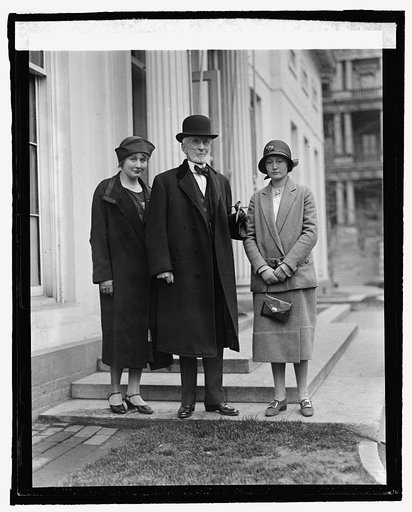 Joseph McKenna with granddaughter & her friend at W.H., 3/30/25
