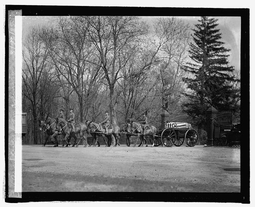 Removal of body of Admiral Dewy from Arlington, 3/28/25
