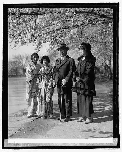 Amb. Matsudaira with wife and daughters, 3/28/25