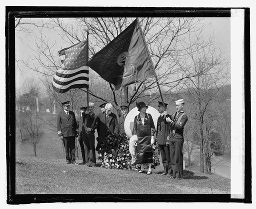 Natl. Geog. Society at grave of Admiral R.E. Peary, 4/6/25