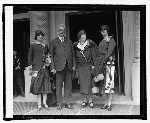 President Elect Gerardo Machado of Cuba, with daughter & 2 friends, [4/15/25