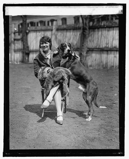Mrs. Carl T. Thoner with "Trailer"