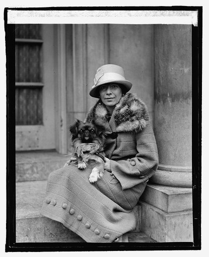 Mrs. Mahlon Ashford with "Chuty Chu"