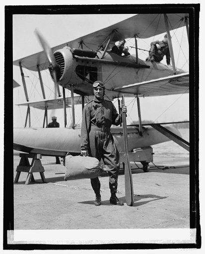 Lt. R.E. Byrd, U.S.N. with rubber life boat, [4/27/25