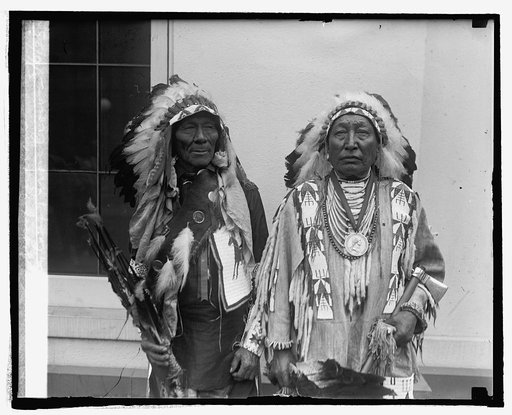 White Calf & Iron Crow, Sioux Indians, 5/6/25