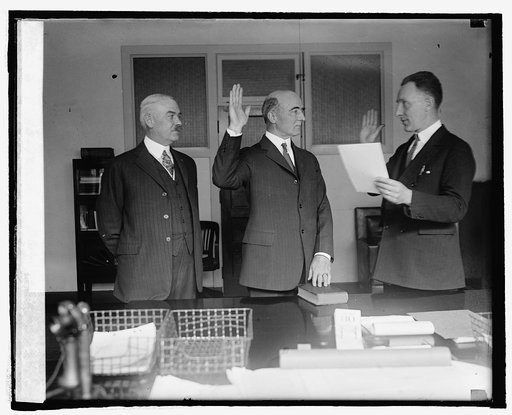Admiral E.H. Campbell sworn in as Judge Advocate Gen.