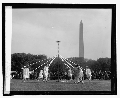 May pole dance on Ellipse, [5/1/25