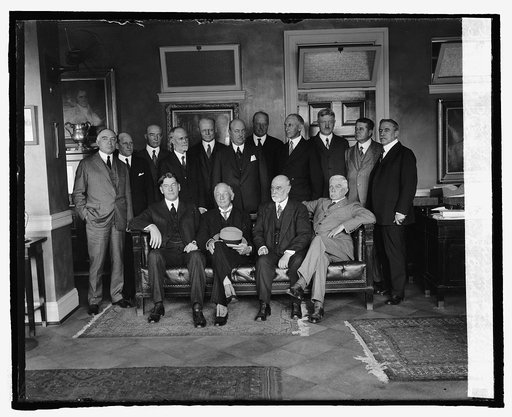Sir Francis C.B. Bridgeman at Navy Dept. with Wilbur etc., 5/11/25