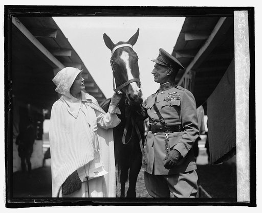 Col. & Mrs. Wm. Mitchell at horse show, 5/20/25