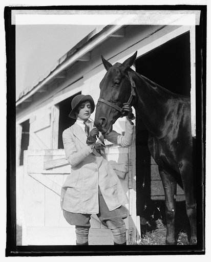 Miss Clair Heillmann at horse show, 5/20/25