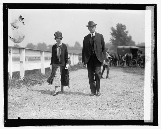 Sec. & Mrs. Wilbur at horse show, 5/20/25