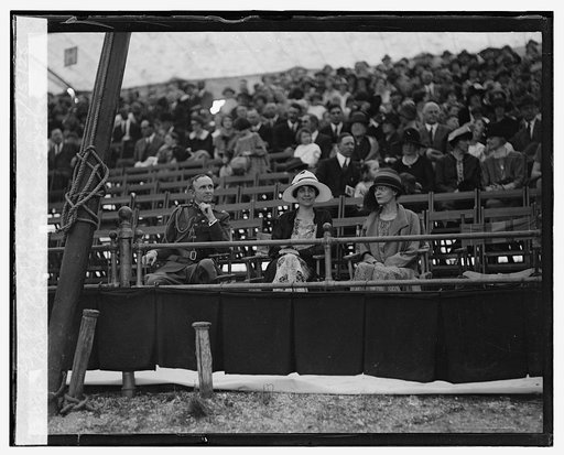 Mrs. Coolidge & Mrs. John G. Sargent at circus, 5/15/25