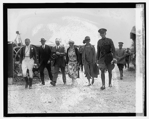 Mrs. Coolidge & Mrs. John G. Sargent at circus, 5/15/25