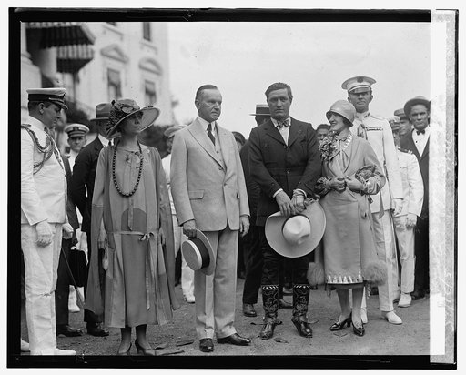 Pres. & Mrs. Coolidge & Tom & Mrs. Mix, 5/21/25