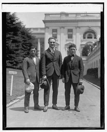 Mickey Travers, Rene leVox, and Edourd Mascart at W.H., 5/19/25