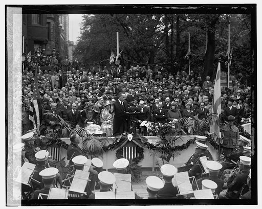 Coolidge at cornerstone laying of Jewish Community Center, 5/3/25