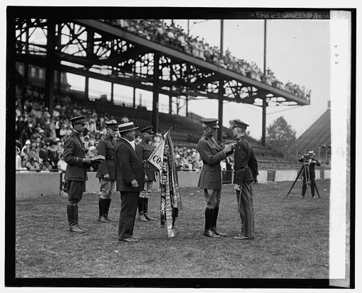 Gen. Allen and Capt. Auld of Western, competitive drill, 6/2/25