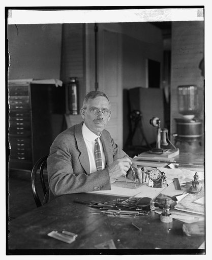 Albert H. Brimstead of Nat'l. Geog. Soc. with 24 hour watch, 6/1/25
