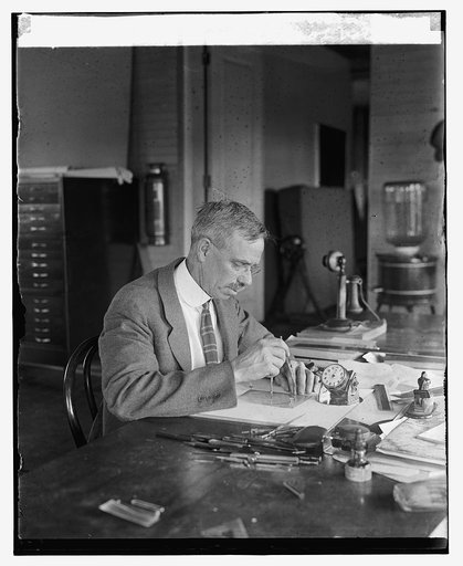 Albert H. Brimstead of Nat'l. Geog. Society with 24 hour watch, [6/1/25