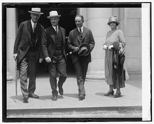 W.D. Mitchell, new Solicitor General and wife at station, 6/8/25