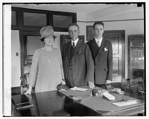 W.D. Mitchell, new Solicitor General with wife and son William, 6/8/25