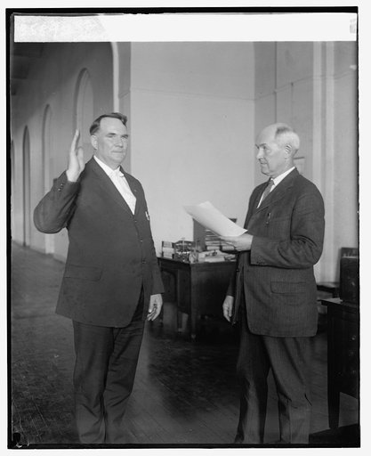 Swearing in of Winfield Scott as Commissioner of Pensions, 6/10/25
