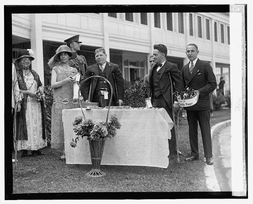 Mrs. Coolidge at Garden party at Mt. Alto, 5/27/25