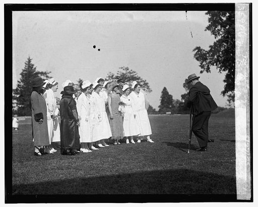 Mrs. Coolidge at Garden party at Mt. Alto, 5/27/25