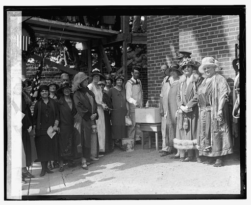 Mrs. Coolidge at cornerstone laying of Florence Crittenden [i.e., Crittenton] Home, [5/27/25