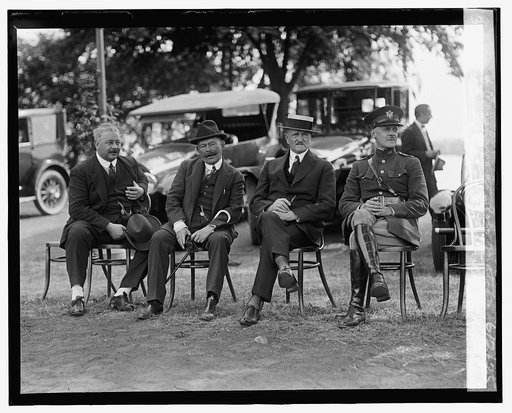 Gen. Pedro P. Dartnell of Chile & Pershing at polo match, 6/2/25