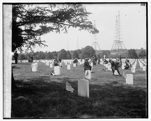 Boy Scouts in World War section, Arlington, [5/28/25