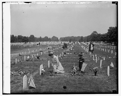 Mrs. L.J. Cronkite and great-grandson at Arlington, 5/30/25