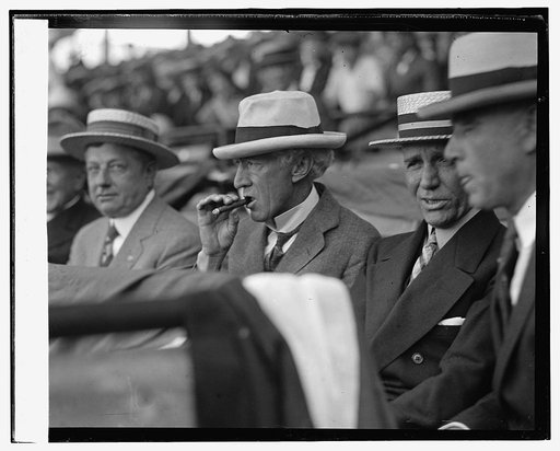 John Heydler & Judge Landis raising of championship flag, 6/11/25
