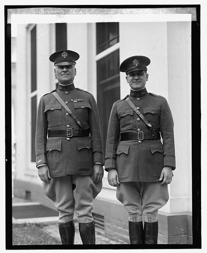 Col. John T. Oxton & son, Jr., both Army chaplains; at W.H., [6/12/25