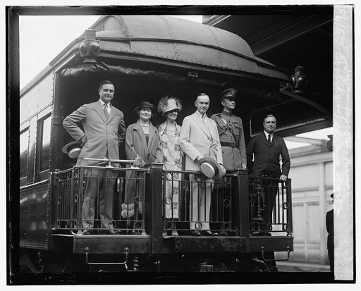 Coolidges leaving for Swampscott, Mass., [6/22/25