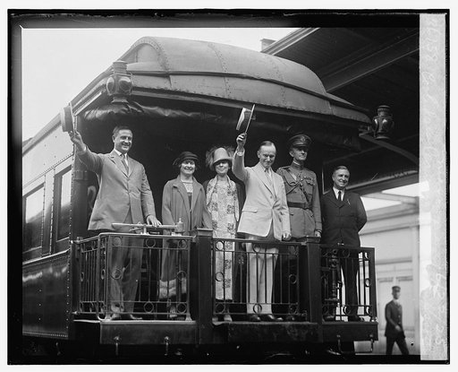 Coolidges leaving for Swampscott, Mass., 6/22/25