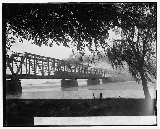 South bound train crossing Potomac, 7/2/25