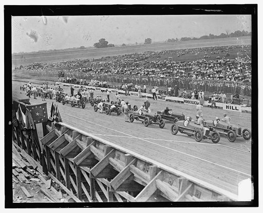 Opening day at Laurel Speedway, Maryland, July 11, 1925