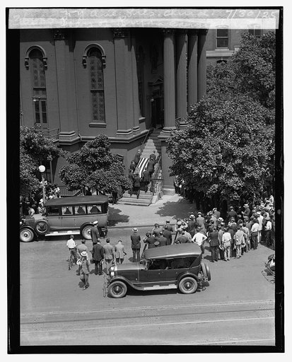 Body of Bryan carried into N.Y. Ave. Pres. church, 7/30/25