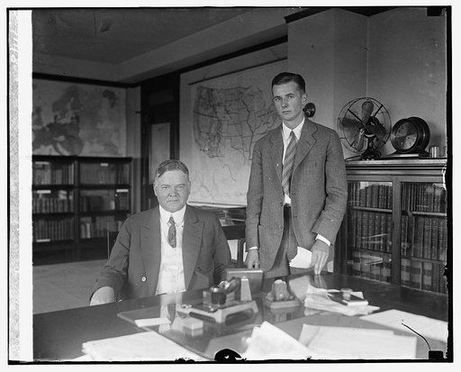 Sec. Hoover & son Allen, 8/11/25